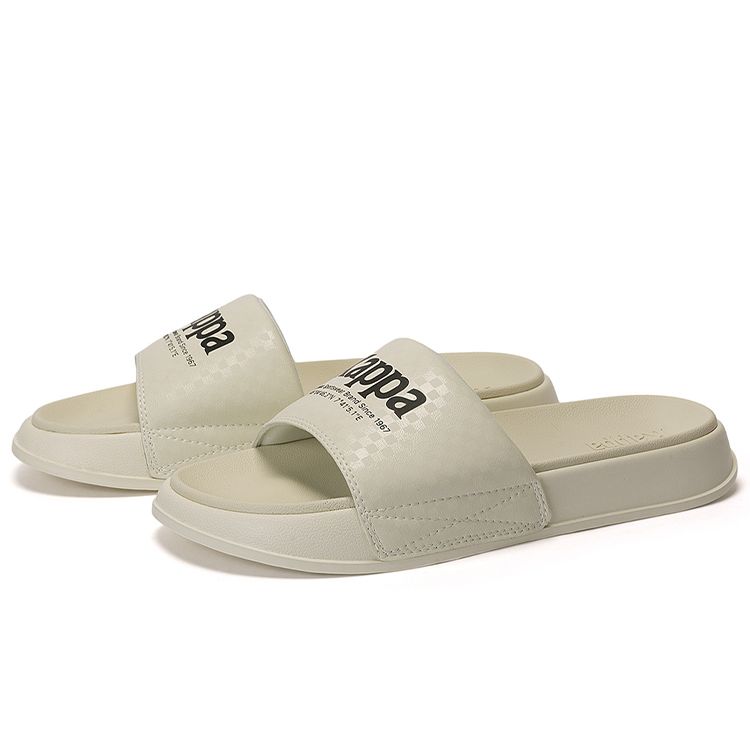 Kappa Outdoor Beach Slide Sandals Unisex Footwear Off-White Gray K0CX5LT12-0106