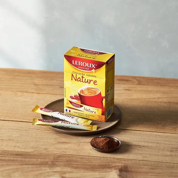 

Цикориевый чай Leroux без кофеина обычные стики (20 палочек) Кофе для беременных, без кофеина