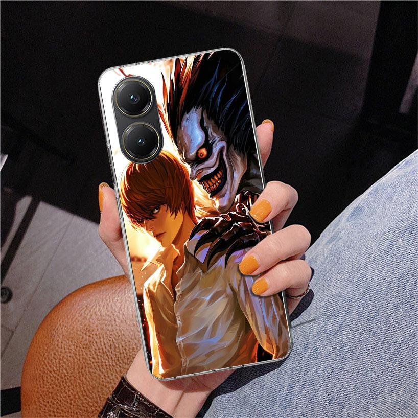 N-Note D-Death Yagami Light Phone Case For Xiaomi Poco X7 X6 X5 Pro F7 Ultra Redmi 15C 15 13C 13 12C 12 10 10A 10C 9 9A 9C 9T Co