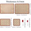1/2/4pcs Silicone Baking Mats with Brush Spatula Set, Non-Stick Reusable Heat-Resistant, for Oven, Cookies, Macaron, Pastry
