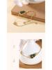 Imitation Hetian Jade Green Gourd Tassel Bracelet - Retro Chinese Style Auspicious Clouds Jewelry for Women