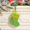 Stylish Embroidered Alphabets Christmas Stocking Knitted Festival Sock for Children Multicolors Holiday Stockings