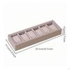 Watch Display Tray White Cushioned Inserts Organizer Gray Frame for Countertop, Tabletop