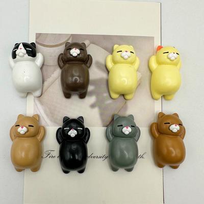 6/8Pcs Cartoon Cat Refrigerator Magnets, Decorative Refrigerator Magnets, Kitchen and Home Decor