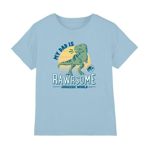 Jurassic World Childrens/Kids My Dad Is Rawrsome T-Rex T-Shirt