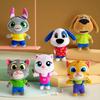 Não consigo falar Talking Tom e amigos com roupas trocáveis brinquedos de pelúcia 18 cm Talking Tom Angela bonecas acompanham boneca para crianças