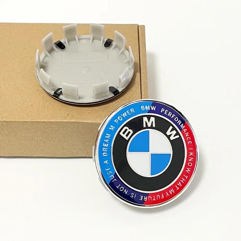 4 PIÈCES BMW Cache-moyeux 68mm 56mm Bleu blanc Pour BMW E46 E90 E30 F10 F30 X5 X3 E39 F25 E60 E91 E87 Accessoires Voiture M