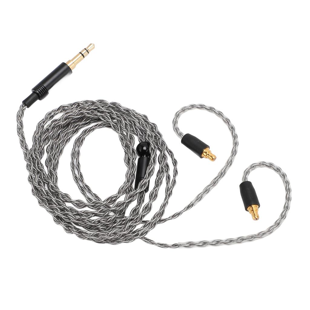 Earphone Cable 1.2m Silver Plated Copper 3.5mm Stereo Plug Earbuds Replacement Cable for IE100 Pro IE400 Pro IE500 Pro