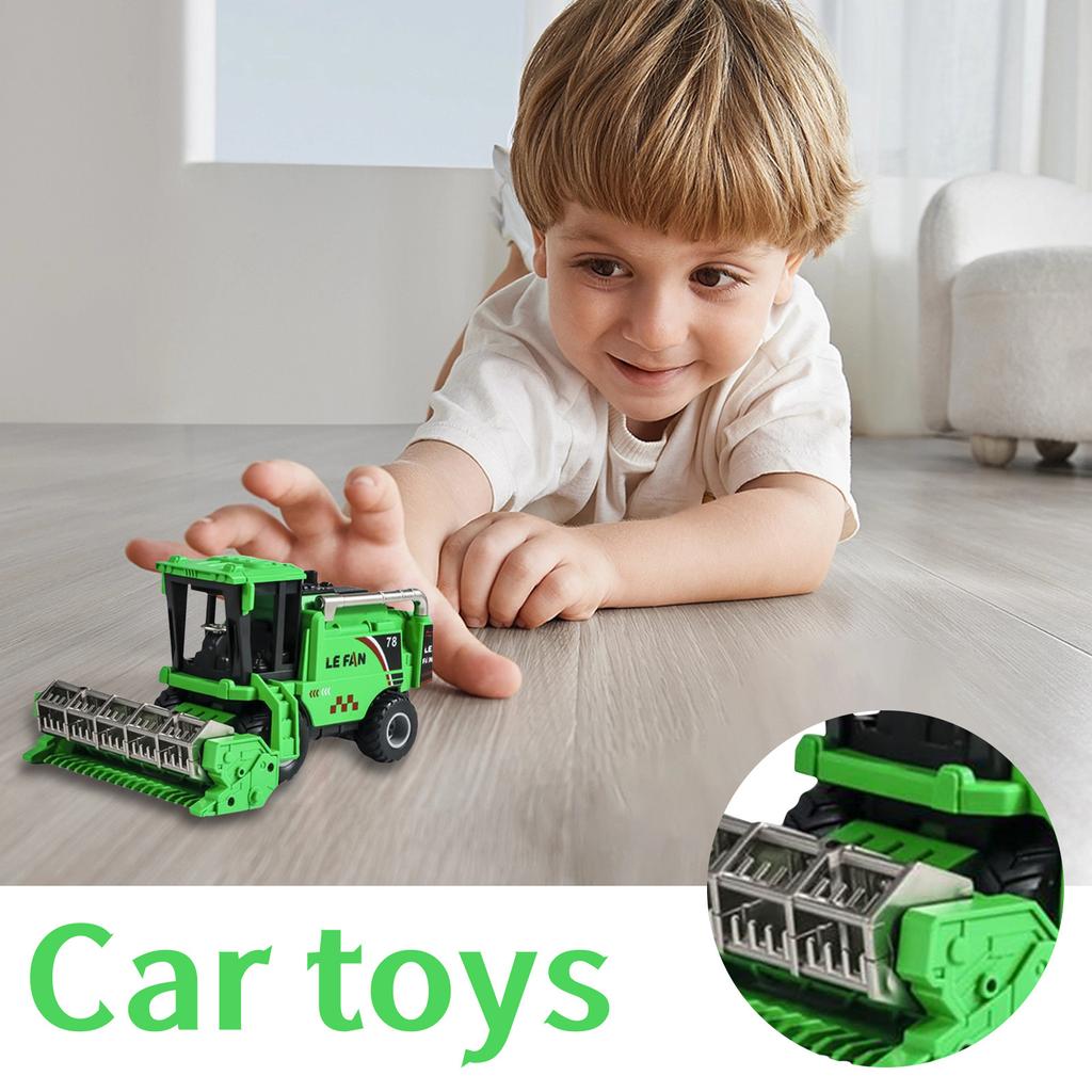 Engineering Truck Toy | Anti-Collision Car Toys, Fall-Resistant Simulation Harvester Model Toy, Kids Play Trucks, Friction Powe