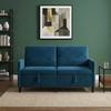 Blue Storage Sofa 152 x 78 x 87 cm Polyester