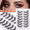 Thai Wet False Eyelashes, Pointed End Of Eyes, Extended Thick Tufted Petal-Shaped Comic Eyelashes.