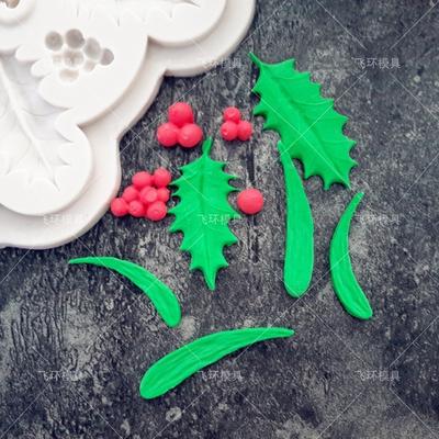 1 Stück Blätter Fondant Kuchen Silikonform Weihnachtsbaum Blattform Schokoladenkekse Form DIY Backen