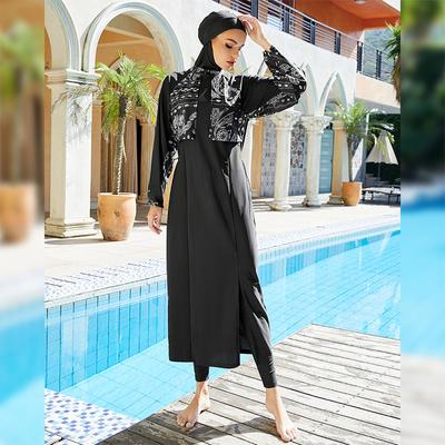 Swimsuit Conservative Beach Surfing Sunscreen Swimsuit With Pants Hat Three-piece Swimsuit