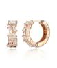 Geigerjewelry 18K Baguette One-Touch Hoop Earrings (Gold Pin) Gi8Kpee029