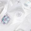 Snowflake Flower Embroidery Fabric DIY Hanfu Ancient Style Cheongsam Summer Skirt Children Clothing Baby Clothe Designer Fabric