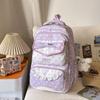 Schoolbag spring new cute schoolbag high value junior high school girls girl heart polka dot bow versatile backpack