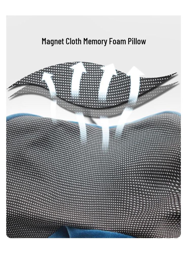 Portable Quick-Dry Cooling Travel Neck Pillow - Foldable Memory Foam U-Shape for Airplane Support