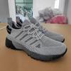 Summer Casual Sports Shoes for Men Lightweight Breathable Lace Up Outdoor Running Training Shoes Women Fashionable Flat Shoes