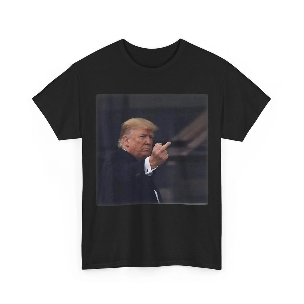 Trump Middle Finger 2026 Meme Funny Men Women T-Shirt