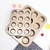Non-Stick Muffin & Chiffon Cake Mold - High Temp Resistant, 6 & 12-Cavity for Crispy Muffins/Cupcakes.