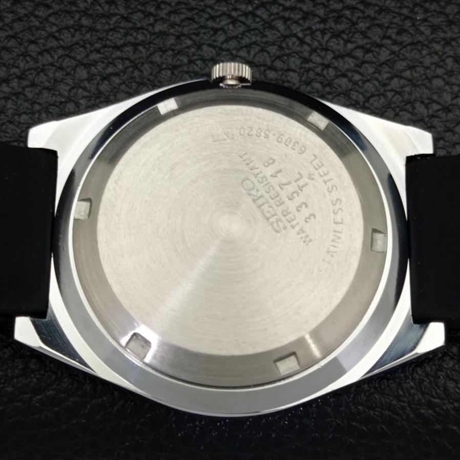 REFURBISHED JAPAN SEIKO 5 AUTOMATIC 6309A MENS WHITE DIAL WATCH a427300-2 QRL-a427300