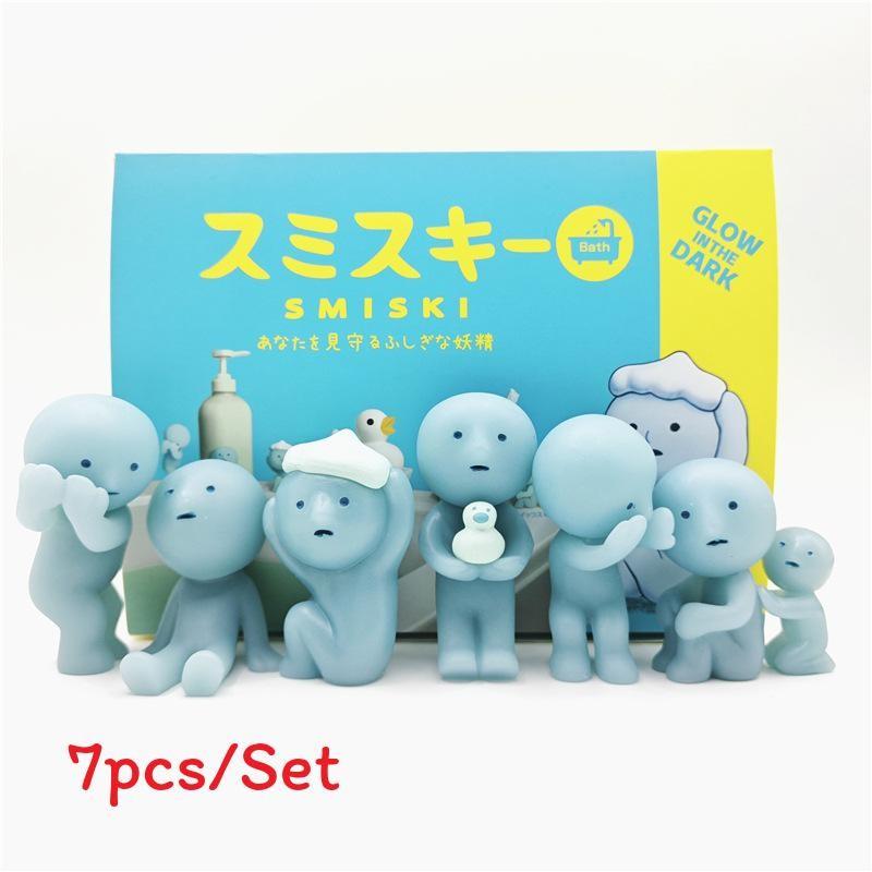 Smiski Luminous Fitness Figures Toy Model For Kids Playroom And Collectors Gift