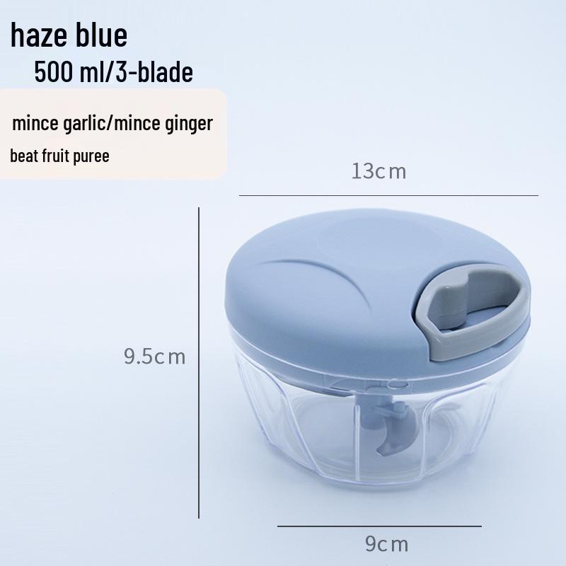 Pull-String Vegetable Chopper and Mincer: Garlic, Chili, and Fruit Purée Maker