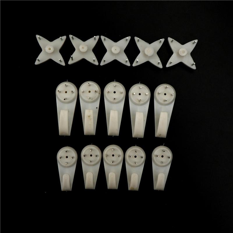 10Pcs Photo Frame Wall Hang Picture Claps Solid Wall Nail Non-Trace Nail Hooks
