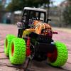 Farmer Stunt Car Inertia 4x4 Dual Inertia Stunt Green Climbing 360° Spin Flip Shock Thickened Tires Off-Road Scooter Toy Car As a Halloween Gift