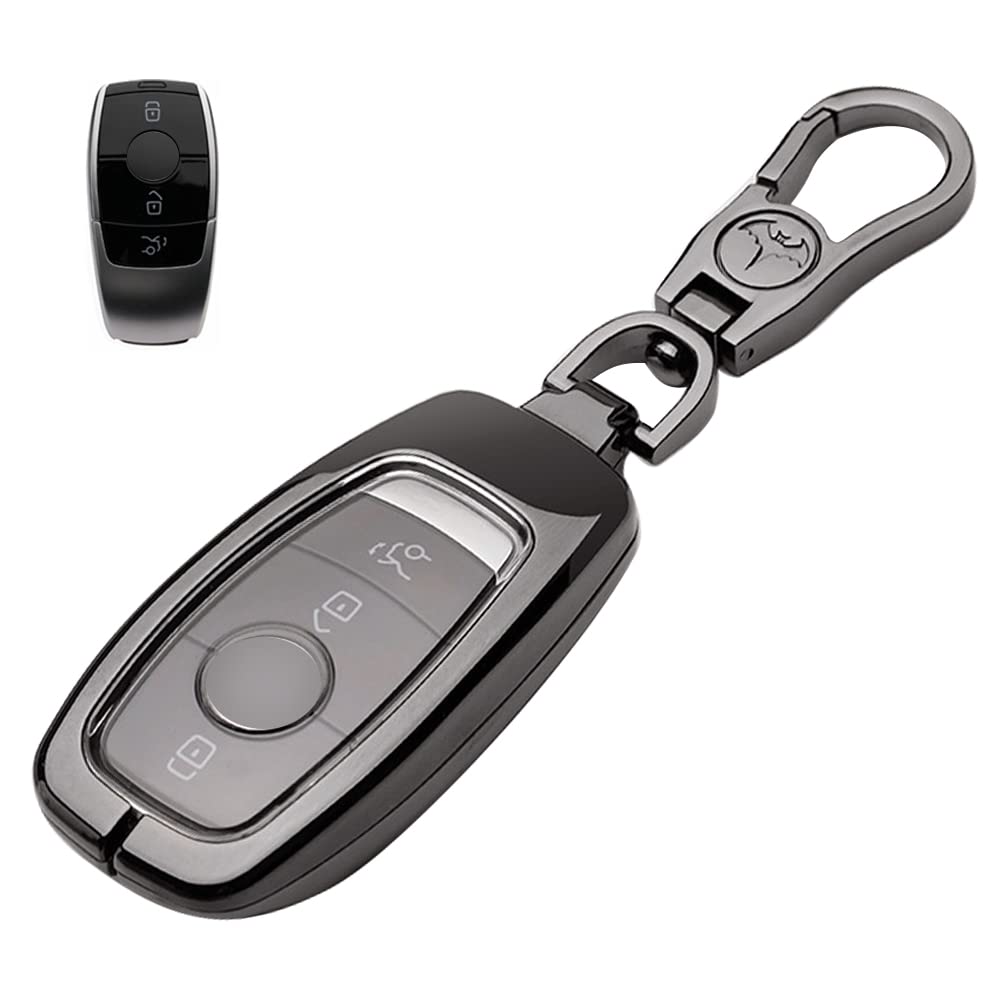 LETINGFAR Key Case for Benz Smart Key Cover Alloy TPU Design for Benz 3