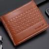 New Embossed Men's Wallet Soft Large Capacity Credit Card Holder Multi-Card PU Leather Short Coin Purses