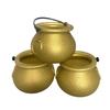 Halloween Candy Bowl Trick or Treat Candy Bucket Plastic Cauldron Bowls with Iron Rack Halloween Party Decor Candy Bucket