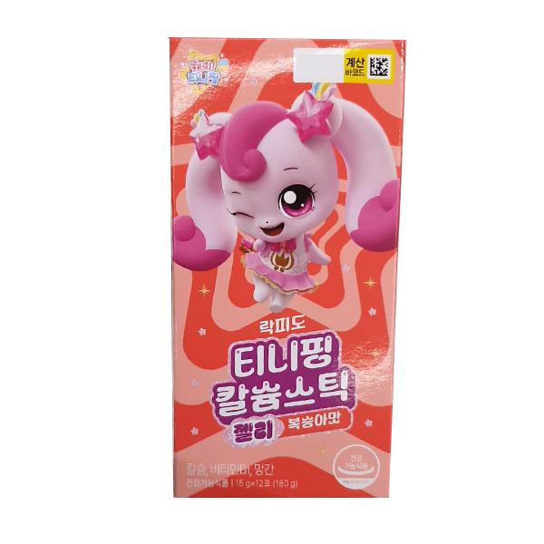 Lakpido Teenieping Calcium Stick Jelly Peach 12 Sticks One thing