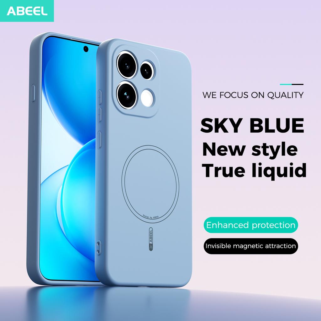 Hülle Für OPPO Reno 16F 16 FS neue flüssige Silikon-Magnet-Hautgefühl-Abdeckung Für OPPO Reno16 FS Stoßstange Funda