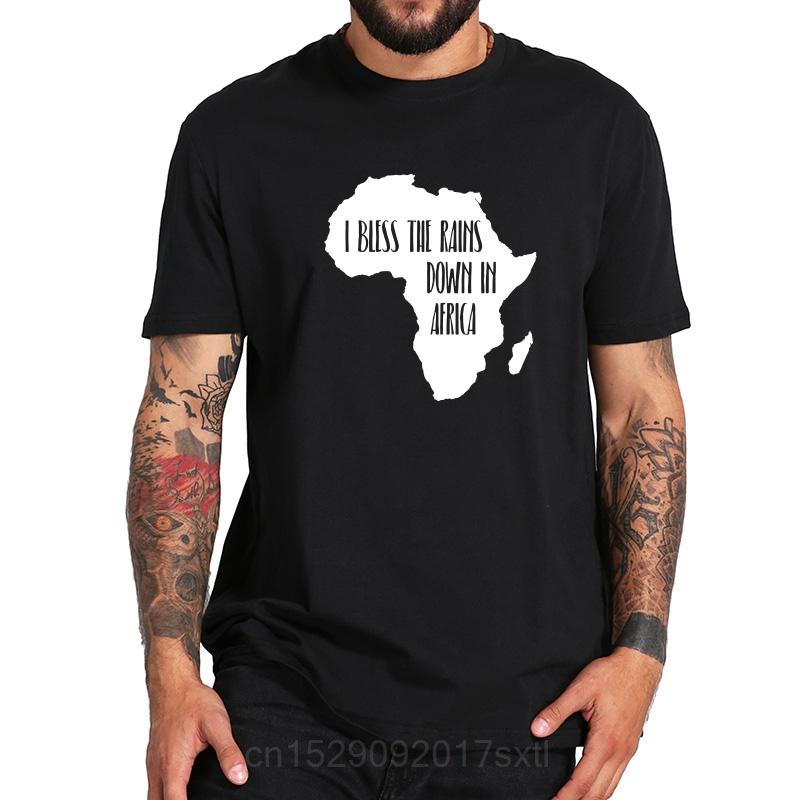 

Africa T Shirt I Bless Rains Down In T-shirt Men O-neck 100% Tee Black Summer High Quality Tops EU Size - Men s Summer Cott... 5XL різнокольоровий