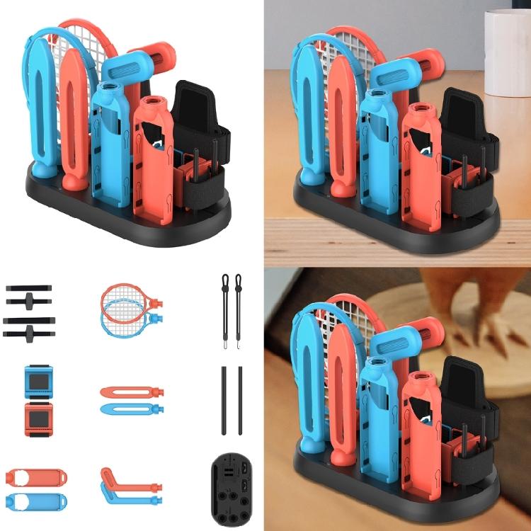 Sports Game Kit with Tennis Racket Golf Club Grip Family Party Pack for Gaming Accessories Organization Base