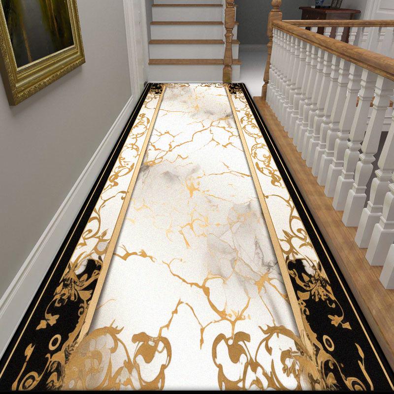 Modern Senior Home Corridor Decoration Carpet Lint-free Large Size Hall Long Rug Soft Hotel Hallway Non-slip Mat Easy Cleaning
