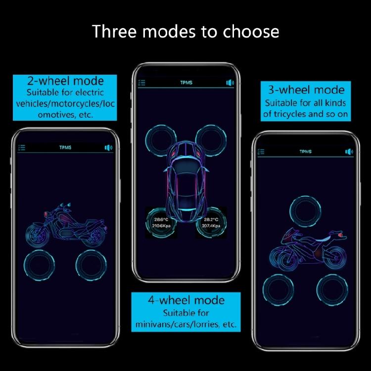 Bluetooth-compatible External TPMS Mobile Phone APP Tire Pressure Sensors