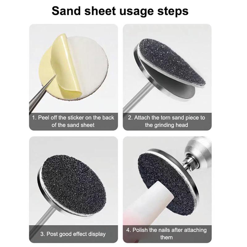 20Pcs Disposable Pedicure Grind Files Replaceable Sandpaper Dead Skin Polisher Cuticle Callus Remove Disc Pads Feet Care Tools