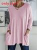 Tshirt For Women Long Sleeve Cotton Polyester Casual Streetwear For Autumn And Spring