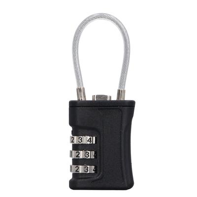 TSA Luggage Locks Resettable 3 Digit TSA Combination Padlock for Office Gym Locker Suitcase Black