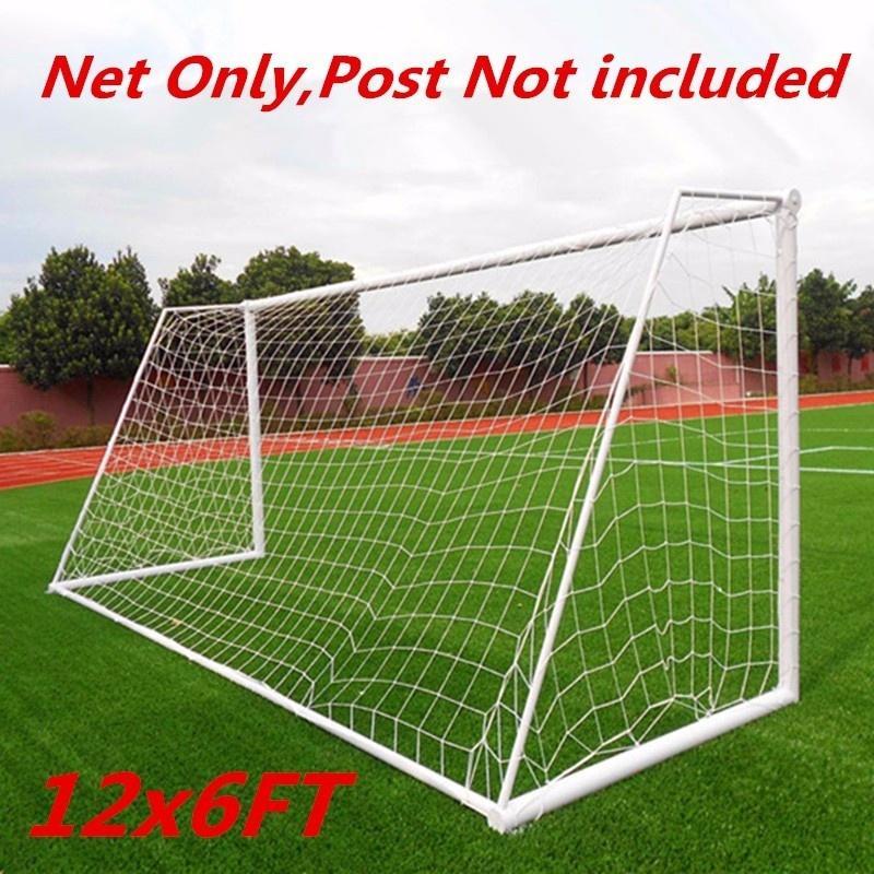 6x4ft 8x6ft 12x6ft 24x8ft Football Soccer Goal Post Net Rope Kids Match Training