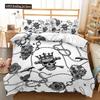 Skull Duvet Cover Set Butterfly Pattern Dark Purple Background King Queen Size For Kids Boys Girls Bedding Set With Pillowcases