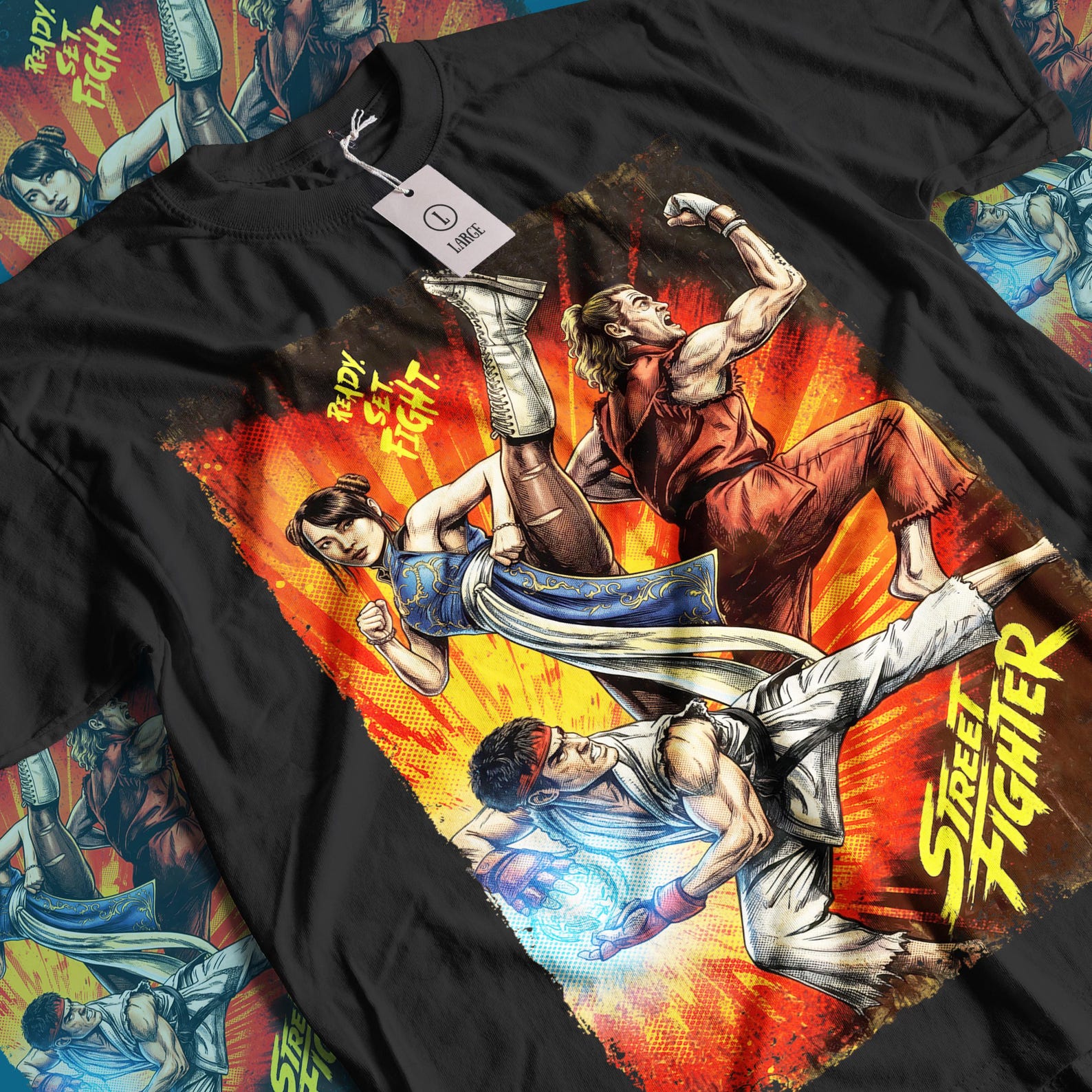 Street Fighter Movie T-Shirt: Vintage Superhero Movie Unisex Graphic Tee XL