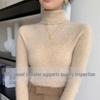 Women's Seamless High Neck 100% Wool Slim Fit Sweater - Autumn/Winter Base Layer Pullover