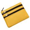 Wickeltasche Herren Damen Schlüsseltasche Dreischichtiger Reißverschluss Stoff-Aufbewahrungstasche Einfache Studenten Mini Canvas Geldbörse