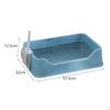 Dog Litter Pan Cage Pee Tray Bunny Bedpan with Scoop Potty for Ferrets