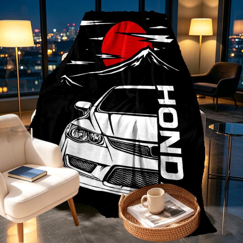 Honda Print Decke - Weich & Bequem, für Schlafzimmer, Reise, Sofa, Heimdekoration - Geburtstags-Weihnachtsgeschenk für Freund
