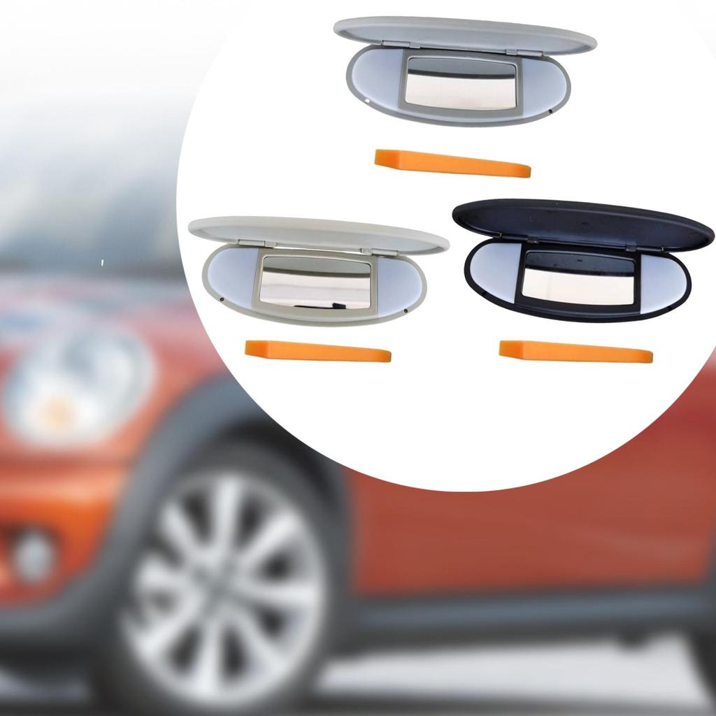 Car Sun Visor Mirror Cover Replaces High Performance 51167361833 Sunshade Mirror Cover for BMW Mini R55 R56 R60 2007-2014