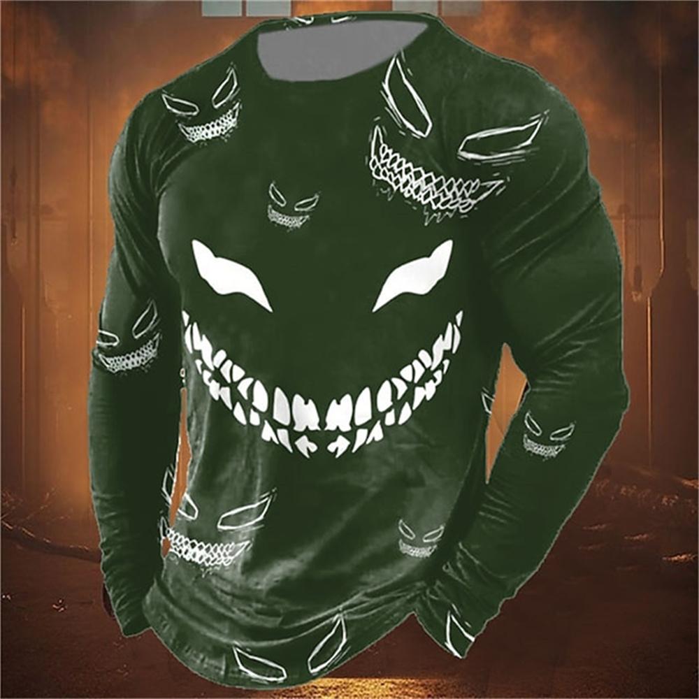 Fashion Smiley Print Men's Clothing Fashion 3D Print Smiley Graphic T-shirt Harajuku Mens T Shirt Designer T-shirts for Men Tops